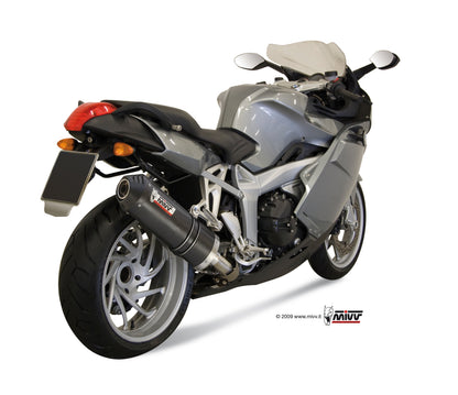 Escape homologado Mivv OVAL en Carbono para BMW K 1200 S 05-08 | K 1200 GT 05-08 | K 1200 R 05-08