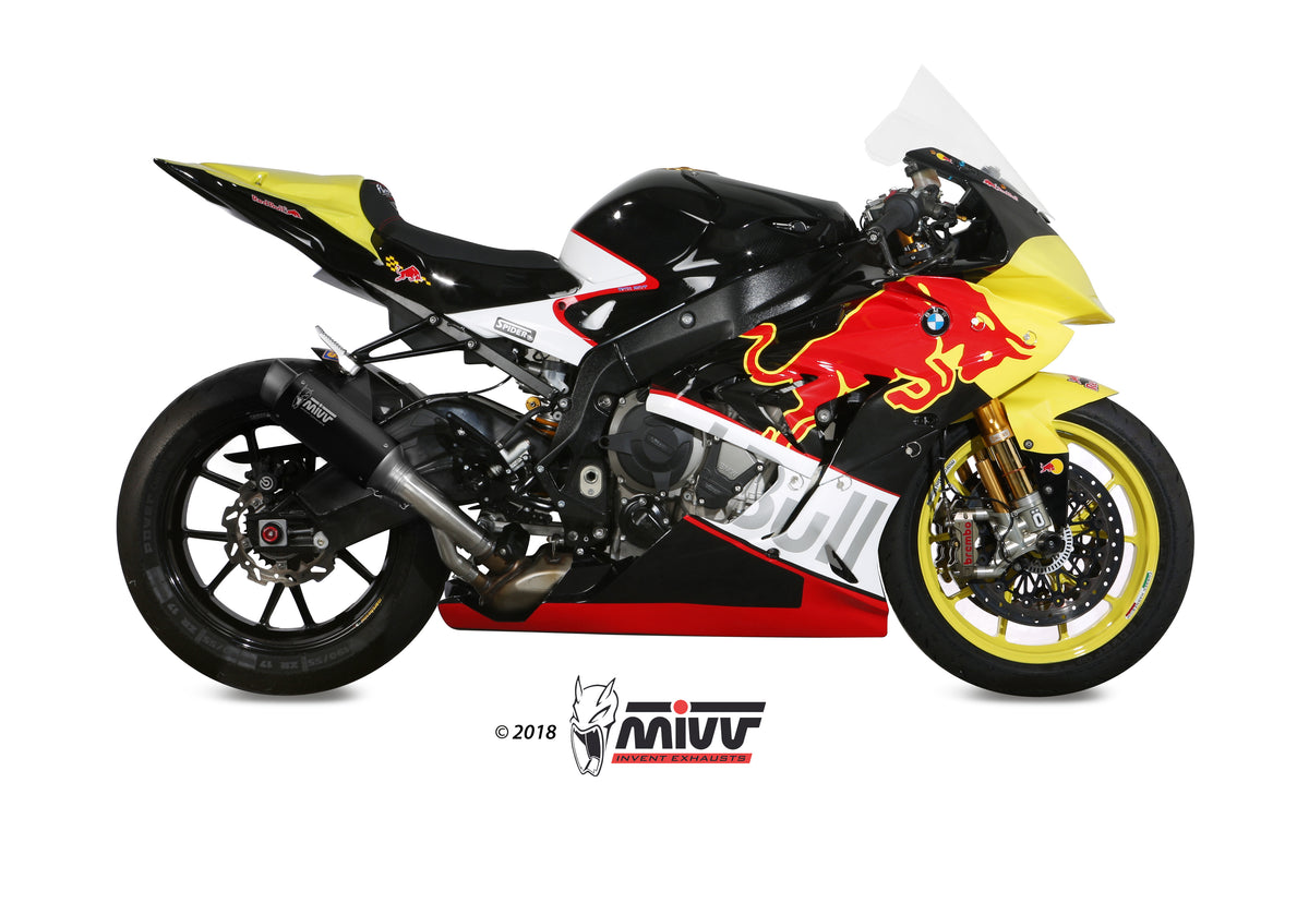 Escape homologado Mivv GP PRO en Acero negro para BMW S 1000 RR - vista 2
