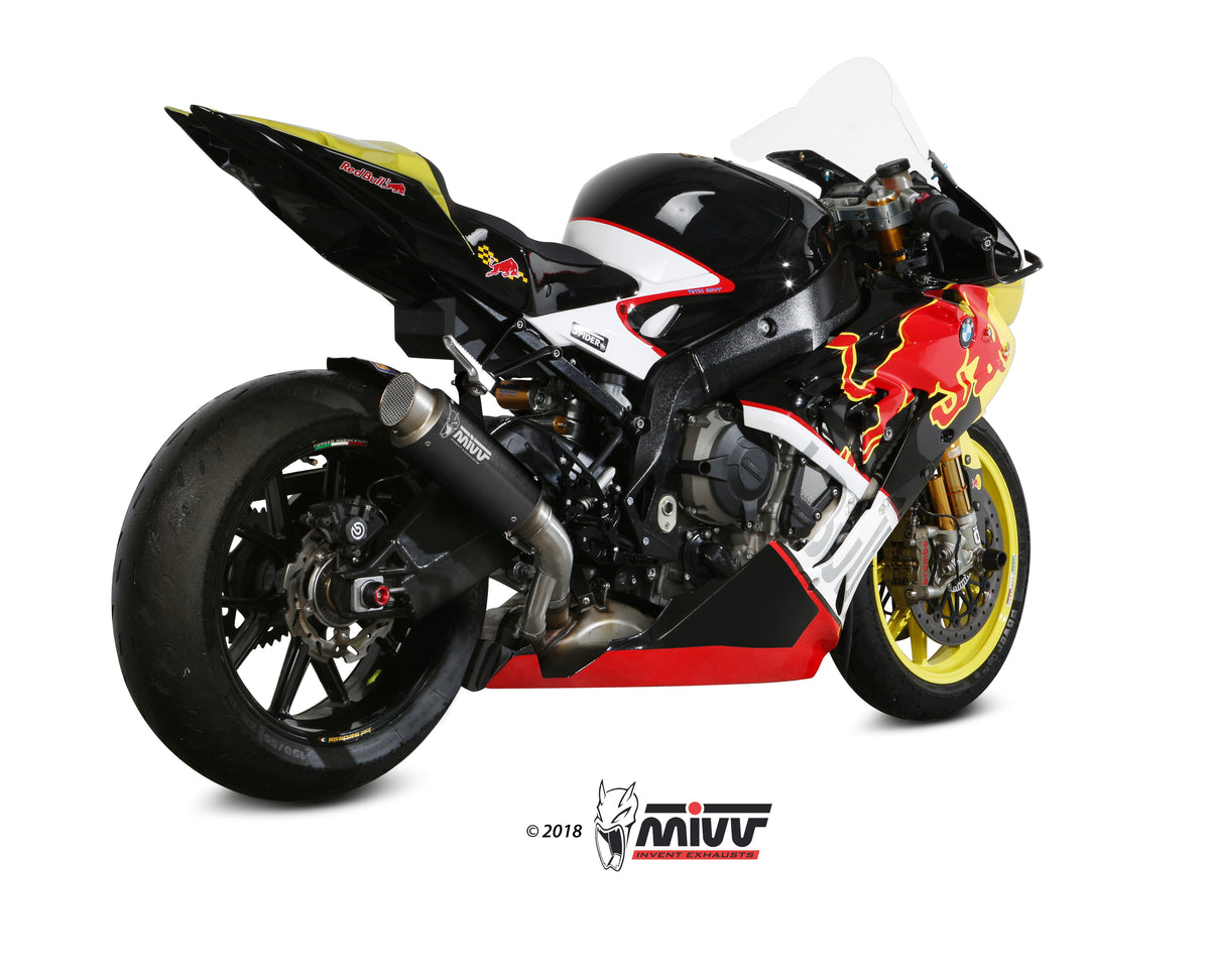 Escape homologado Mivv GP PRO en Acero negro para BMW S 1000 RR - vista 3
