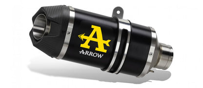 Escape ARROW Indy Race, homologado em alumínio preto para a HONDA CB 750 HORNET 23-25