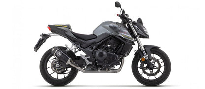 Escape ARROW Indy Race, homologado em alumínio preto para a HONDA CB 750 HORNET 23-25