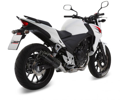 Escape de carbono aprovado pela Mivv GP para HONDA CBR 500 R 13-15 | CB 500 F 13-15 