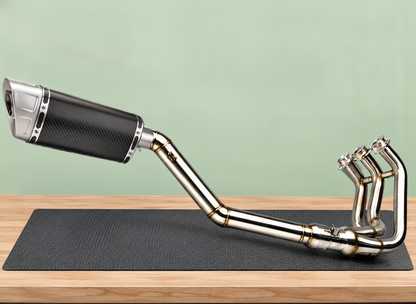 Handcrafted Full Exhaust System Yamaha Tracer 9, MT09, XSR900 (2014-2020) Stainless Steel