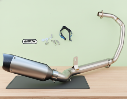 Aprilia RS/ Tuono 125 (2012-2026) Complete Handmade Stainless Steel Exhaust Line