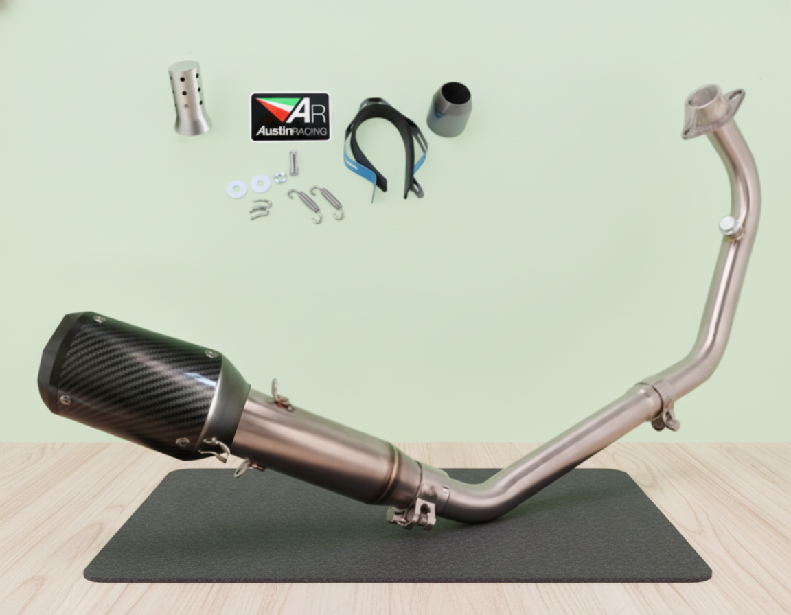 Handcrafted Full Exhaust System Voge 125 R/RS (2023-2026) Stainless Steel
