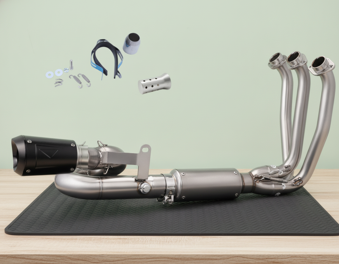 CFMoto 675 SR/NK (2025-2026) Stainless Steel Handmade Full Exhaust Line