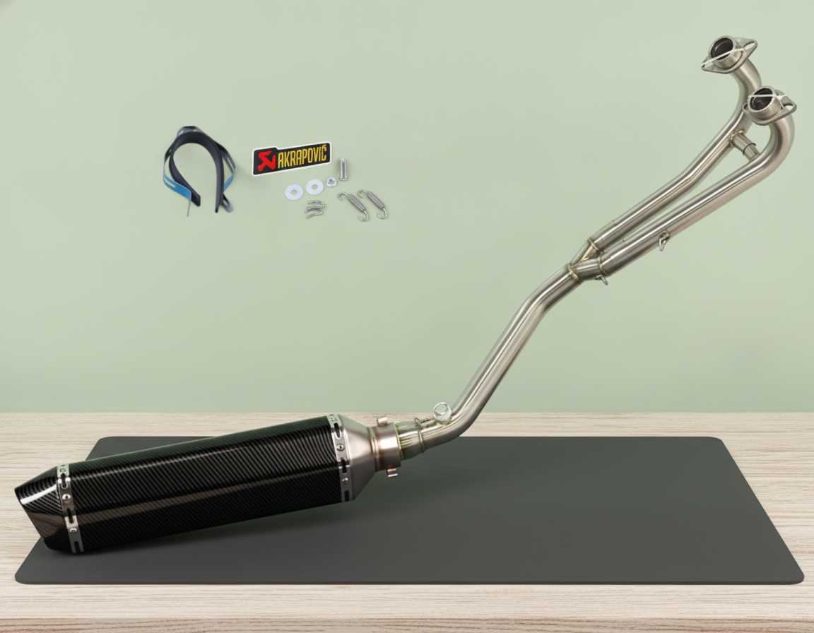 Línea Completa Artesanal Yamaha TMAX 500/530 (2008-2015) Acero Inoxidable