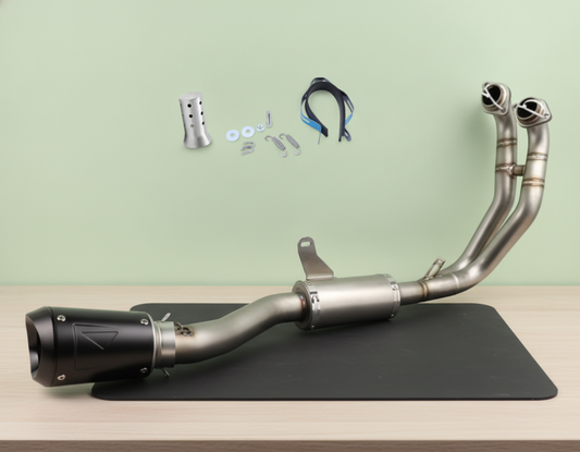 Complete Handcrafted Exhaust System Aprilia RS457/TUONO 457 (2024-2026) Stainless Steel