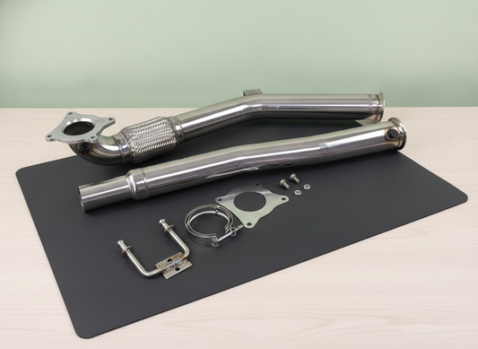 Downpipe Artesanal 3" Audi A3 8P / TT 8J / Golf 5 / 6 GTI TFSI Acero Inoxidable