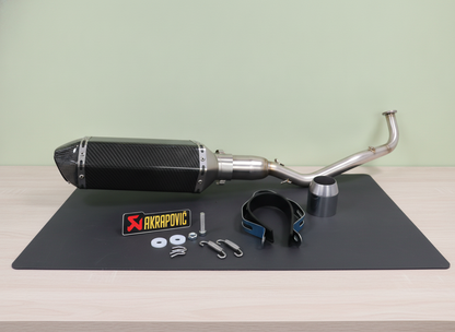 Línea Completa Artesanal Yamaha Xmax/Nmax 125 (2021-2026) Acero Inoxidable