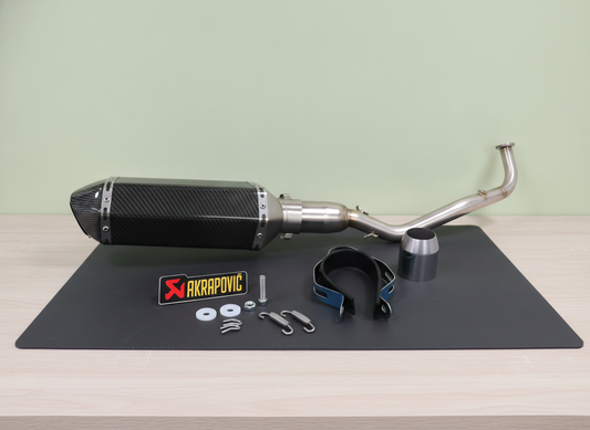 Línea Completa Artesanal Yamaha Xmax/Nmax 125 (2021-2026) Acero Inoxidable