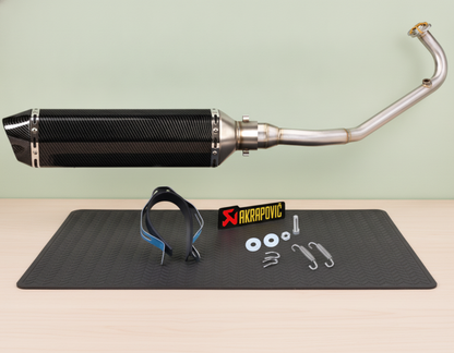 Complete Handmade Exhaust System Honda Forza 125/ PCX/ SH125 (2021-2026) Stainless Steel