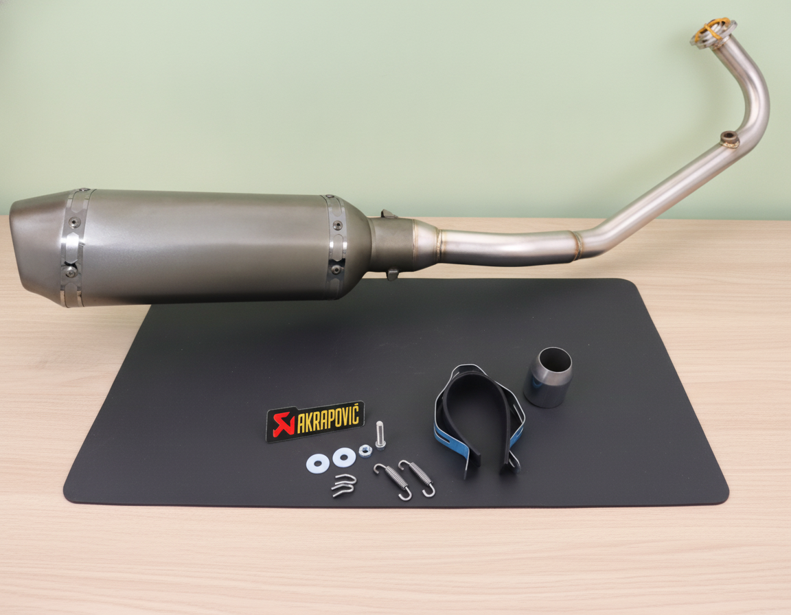 Honda Forza 125/ PCX/ SH125 (2021-2026) Stainless Steel Handmade Full Exhaust Line
