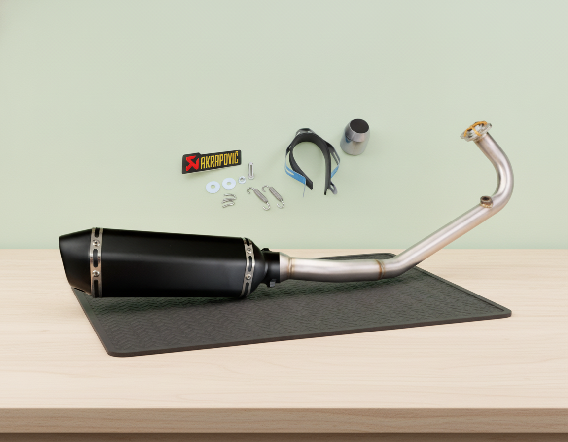 Honda Forza 125/ PCX/ SH125 (2021-2026) Stainless Steel Handmade Full Exhaust Line