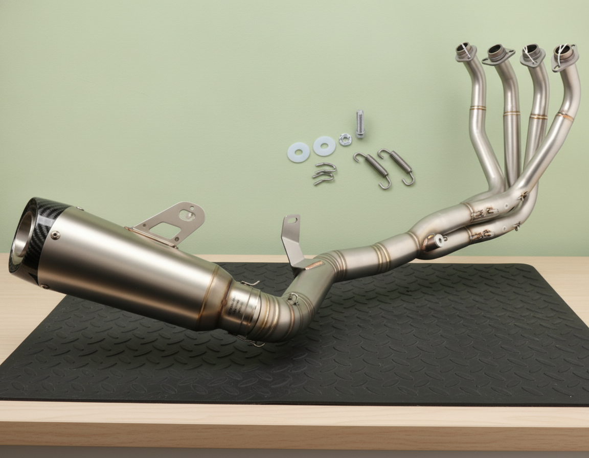 Línea Completa Artesanal Kawasaki Z900E A2 (2017-2026) Acero Inoxidable
