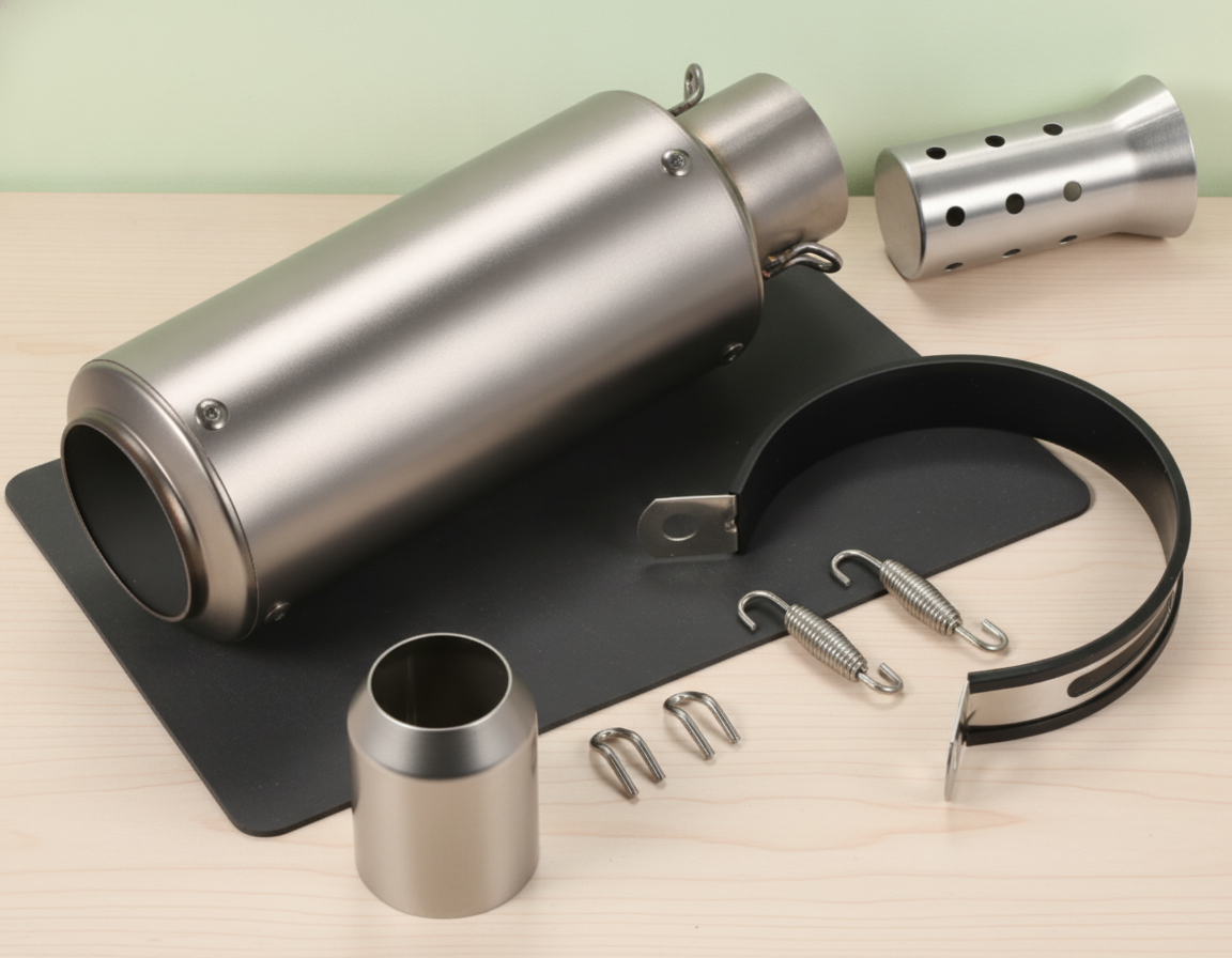 Universal CRT Motorcycle Muffler