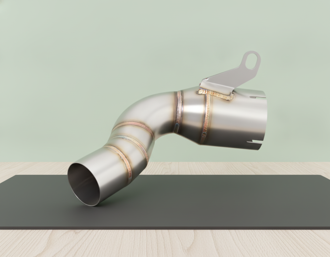 Handmade Catalytic Converter Delete Pipe KTM Duke/ RC/ Adventure 125 and 390 (2021-2026) Stainless Steel