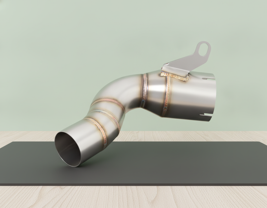 Handmade Catalytic Converter Delete Pipe KTM Duke/ RC/ Adventure 125 and 390 (2021-2026) Stainless Steel