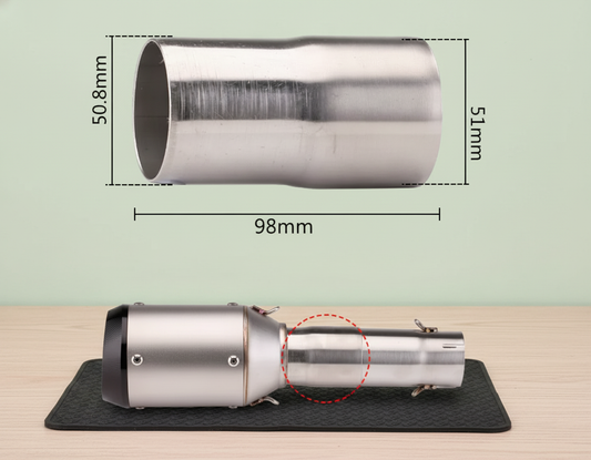 Extension 50.8 to 51mm Stainless Steel
