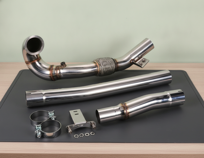Downpipe Artesanal Golf 7 / 7,5 GTI, Leon 5F, TT 8S - 1,8 / 2,0 TSI EA888.3 MQB Acero Inoxidable