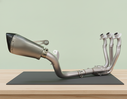 Handcrafted Full Exhaust System Triumph Street Triple 765 (2023-2026) Stainless Steel