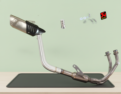 Complete Handmade Exhaust System Voge 525 DSX (2025-2026) Titanium and Stainless Steel
