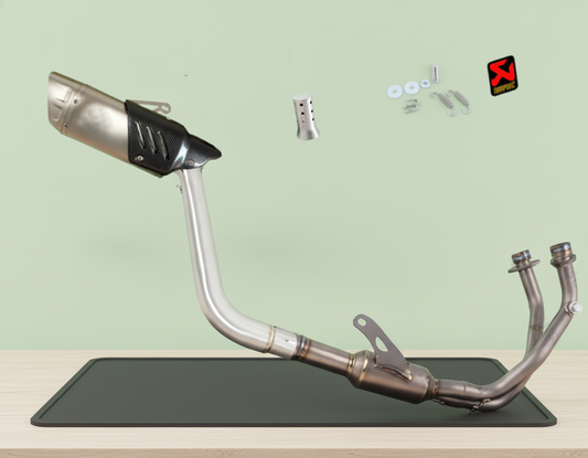 Complete Handmade Exhaust System Voge 525 DSX (2025-2026) Titanium and Stainless Steel
