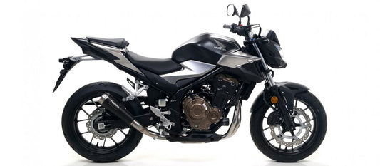 Escape ARROW PRO-Race homologado en nicromo negro para HONDA CB 500 F 19-20 | CBR 500 R 19-20