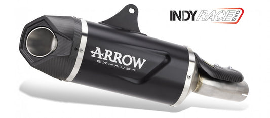 Escape ARROW Indy Race homologado en aluminio negro para HONDA CB 750 HORNET 23-25