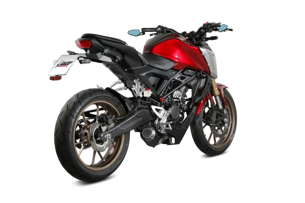 Escape completo Mivv MK3 não homologado em aço preto para HONDA CB 125 R NEO SPORTS CAFÉ 21-24 