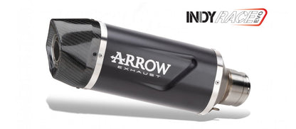 ARROW Indy Race exhaust approved in black aluminum for HONDA CB 500 F 24-25 | NX 500 24-25 