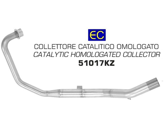 Colectores ARROW homologado en acero inoxidable para HONDA CB 125 F 17-20