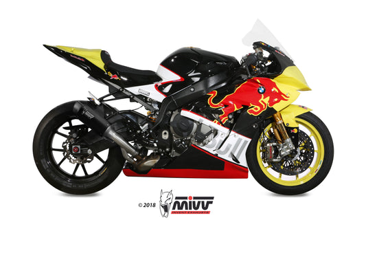 Escape homologado Mivv GP PRO en Acero negro para BMW S / M 1000 RR 17-18