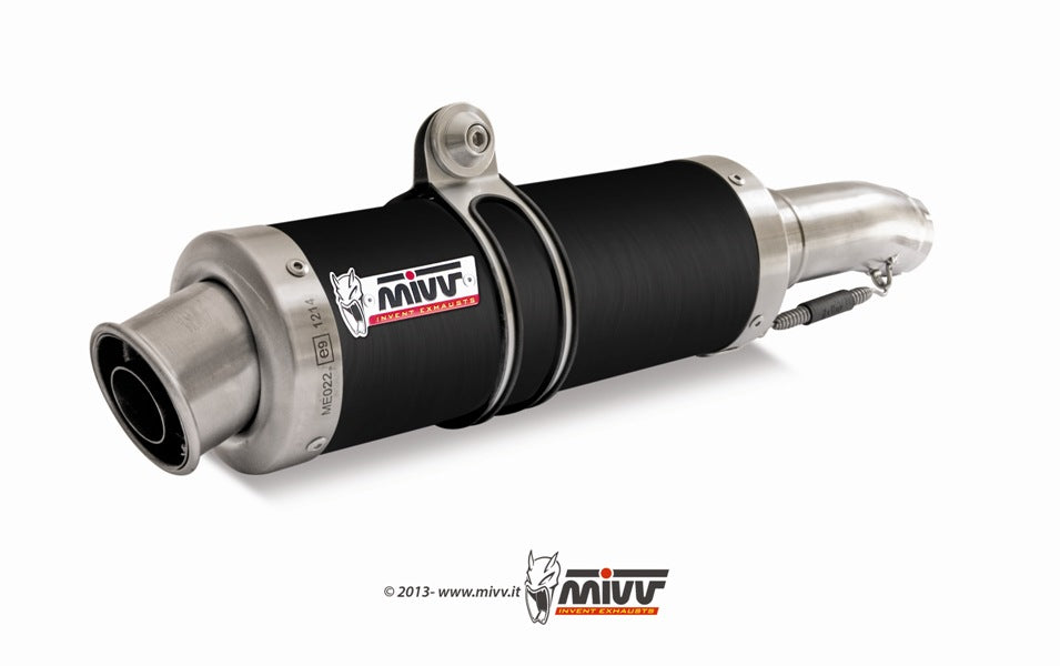 Escape homologado Mivv GP en Acero negro para Honda FMX 650 05-06