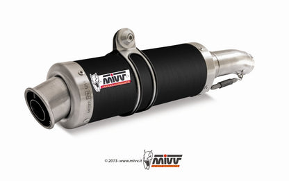 Escape homologado Mivv GP en Acero negro para Honda FMX 650 05-06