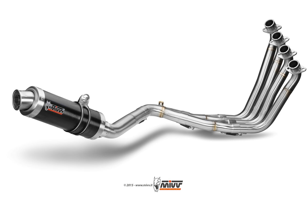 Escape completo homologado Mivv GP en Acero negro para Honda CB 650 / F 14-18