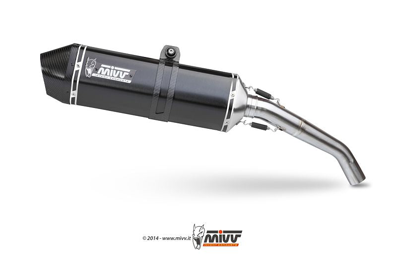 Escape homologado Mivv Speed Edge en Acero negro para Honda CRF 1000 L Africa Twin 16-19 | CRF 1000 L Africa Twin Adventure Sports 16-19