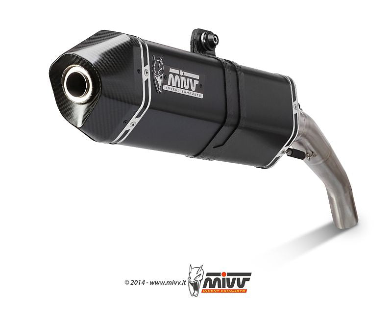 Escape homologado Mivv Speed Edge en Acero negro para Honda CRF 1000 L Africa Twin 16-19 | CRF 1000 L Africa Twin Adventure Sports 16-19