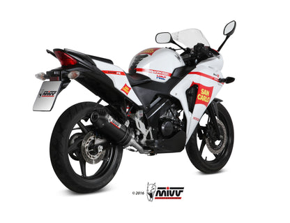 Escape completo homologado Mivv Oval en Carbono para Honda CBR 125 R 11-16