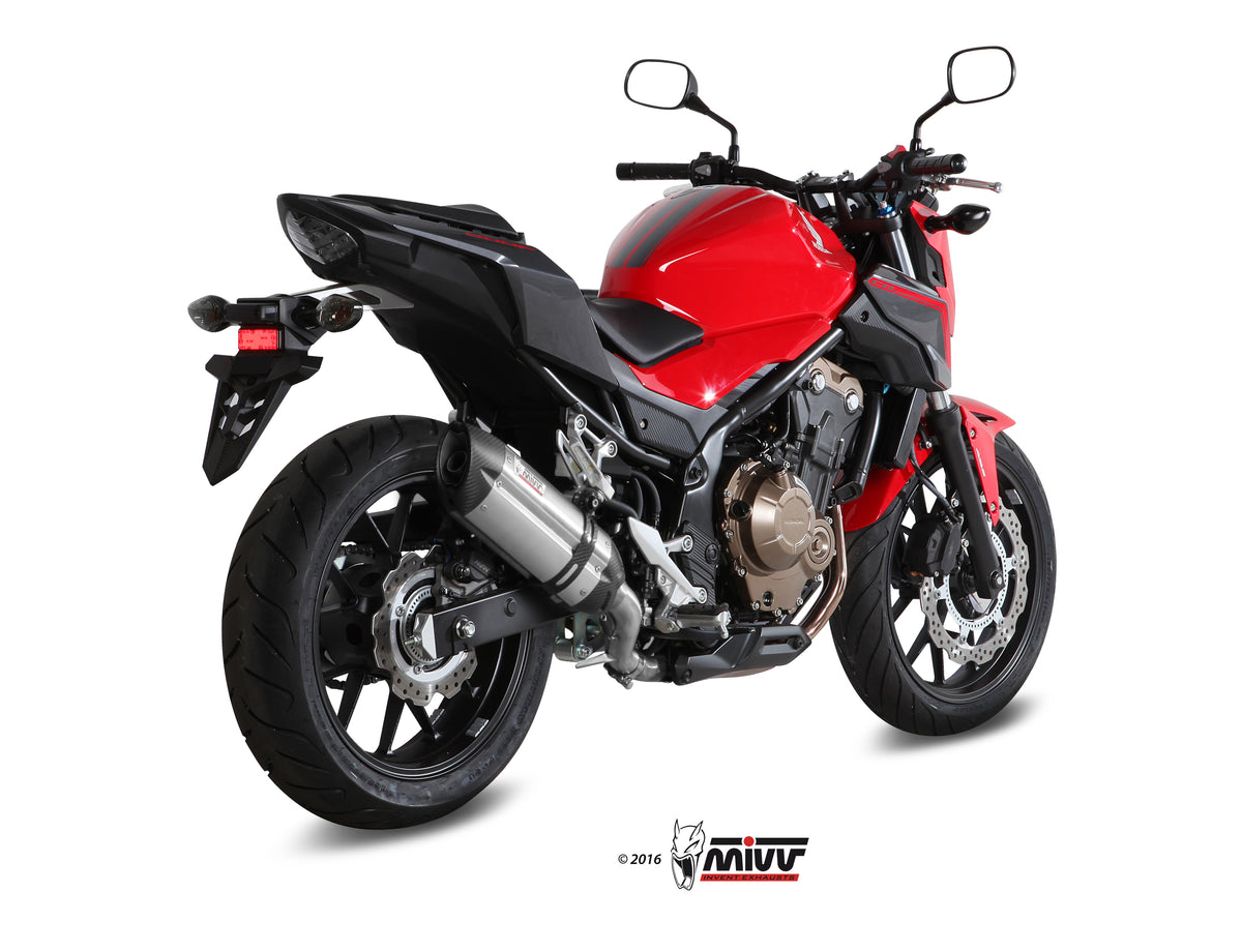 Escape homologado Mivv Suono en Acero inox. para Honda CB 500 F 16-18