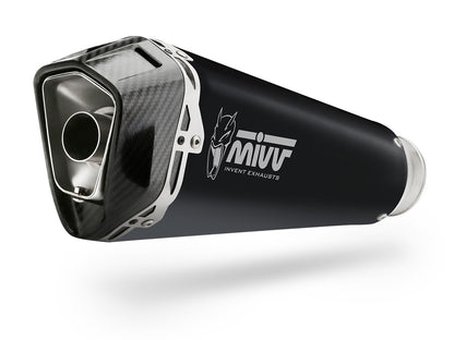 Escape homologado Mivv Delta Race en Acero negro para Honda X-ADV 750 17-26
