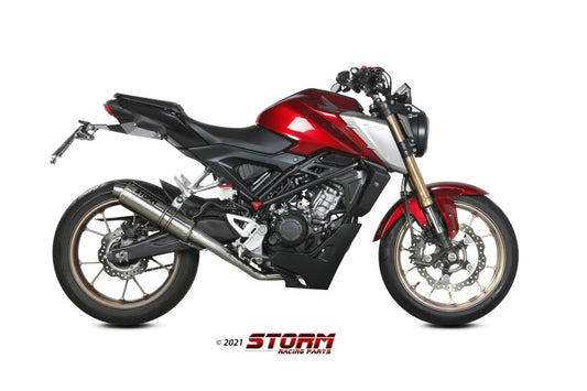 Escape completo homologado Storm GP en acero inox. para HONDA CB 125 R NEO SPORTS CAFÉ 21-24