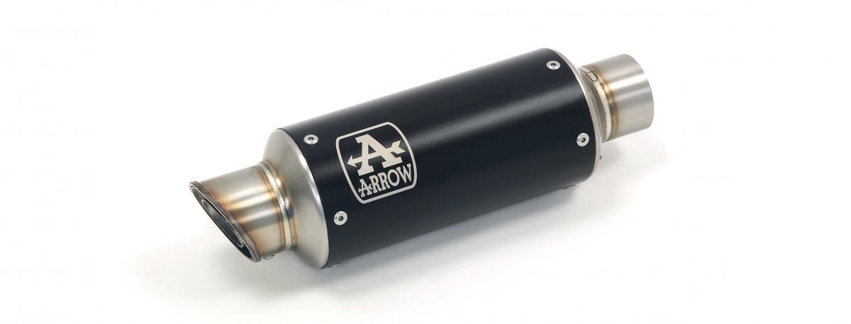 Escape ARROW GP2 no homologado en acero negro para HONDA CBR 1000 RR 08-13