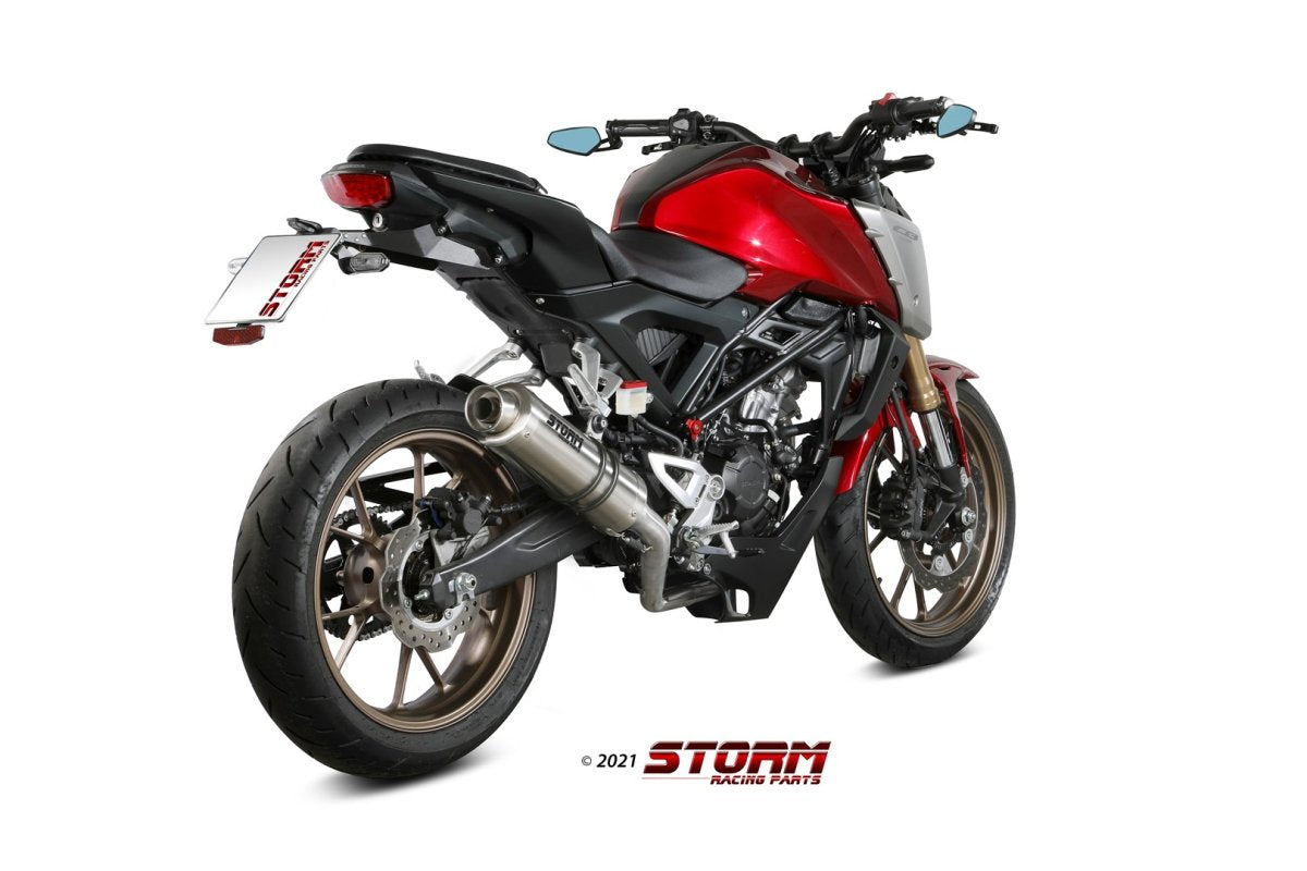Escape completo homologado Storm GP en acero inox. para HONDA CB 125 R NEO SPORTS CAFÉ 21-24