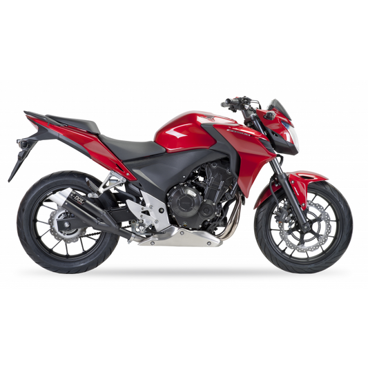 Escape IXIL L3XB homologado en acero negro para HONDA CB 500 F 13-15 | CBR 500 R 13-15 | CB 500 X 13-16