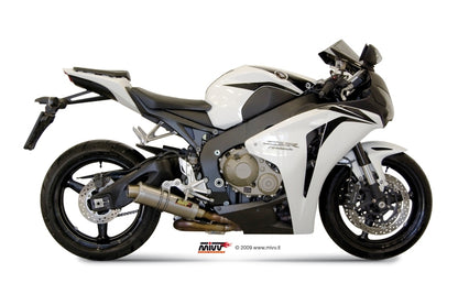 Escape aprovado pela Mivv GP em aço preto para HONDA CBR 1000 RR 08-13 