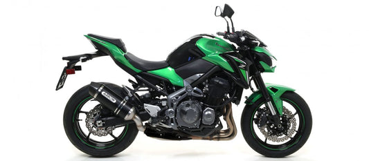 Escape Arrow Race-Tech Homologado en Aluminio negro para Kawasaki Z900 17-19 | Kawasaki Z900 A2 17-24