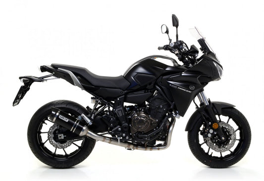 Escape ARROW Thunder homologado en aluminio negro para YAMAHA MT 07 14-20 | TRACER 7 / 700 / GT 16-24 | MT 07 TRACER 14-20