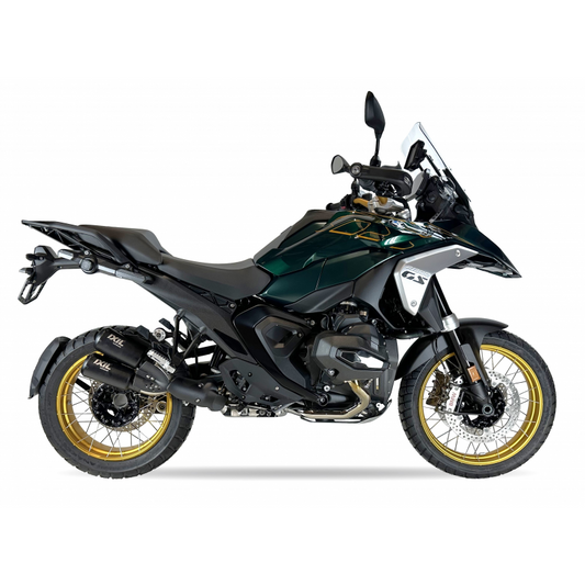 Escapes IXIL 2RB homologado en acero negro para BMW R 1300 GS 23-24