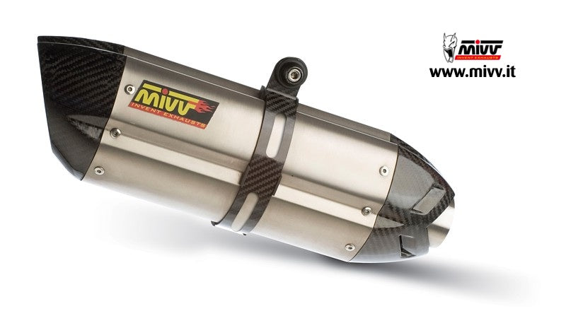Escape homologado Mivv Suono en Acero inox. para Kawasaki Z 750 / R 07-14